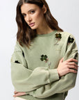 Felpa fiori 3d Pinko