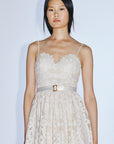 Vestito bustier in macramè Twins
