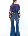 Jeans ampio anelli