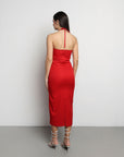 Abito midi con medaglioni oro – CASTING