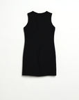 Tubino nero con spille Twins