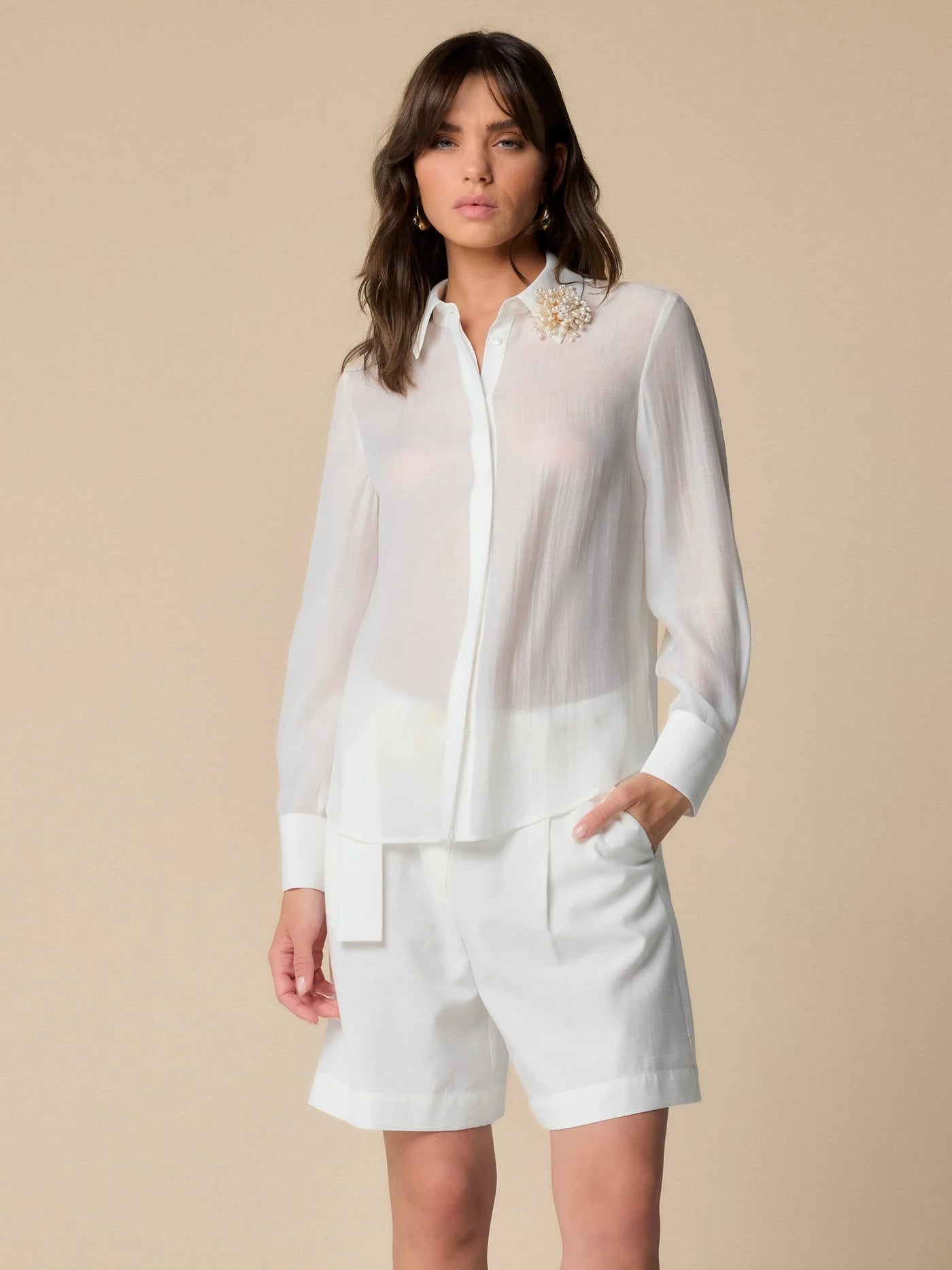 Blouse Camicie E Bluse Kocca Blusa In Tessuto Effetto Lucido Blusa - Main Image