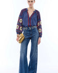 Jeans ampio anelli