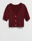 CARDIGAN STRASS MC - Maglieria - MASI