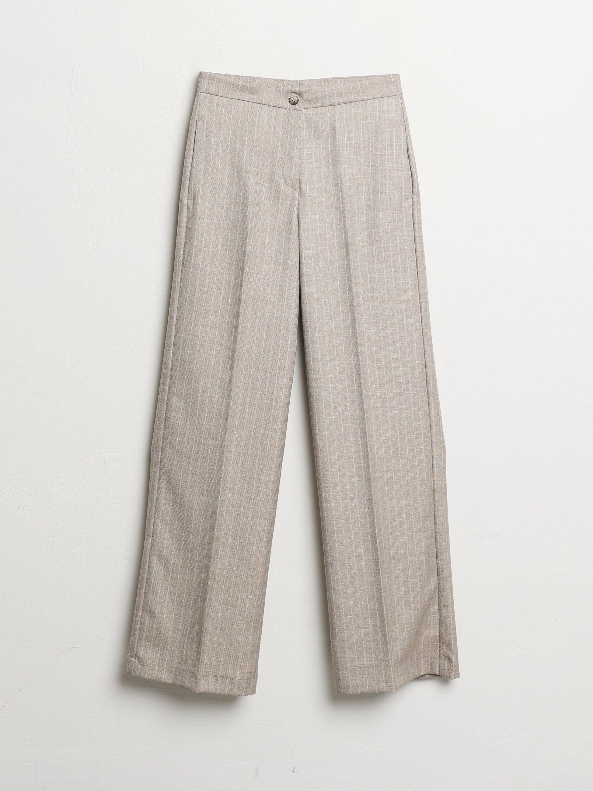 Pantalone dritto gessato