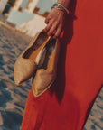 SACCH. P. PUNTA PAGLIA BEIGE - Scarpe - NAMADA