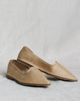 SACCH. P. PUNTA PAGLIA BEIGE - Scarpe - NAMADA