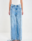 Jeans largo stringhe Vicolo