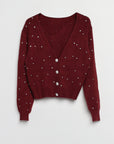 CARDIGAN STRASS ML - Maglieria - MASI