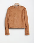 Giacchino suede TRASH AND LUXURY