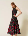 Vestito midi ciliegieTWINSET