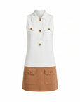 Minidress maglia con bottoni Elisabetta Franchi